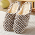 Men'S Slippers Winter Plush Warm Home Shoes Women Fur Slippers Indoor Silence Comfort Floor Slides Shoes Men Bedroom Footwear House Foocus.