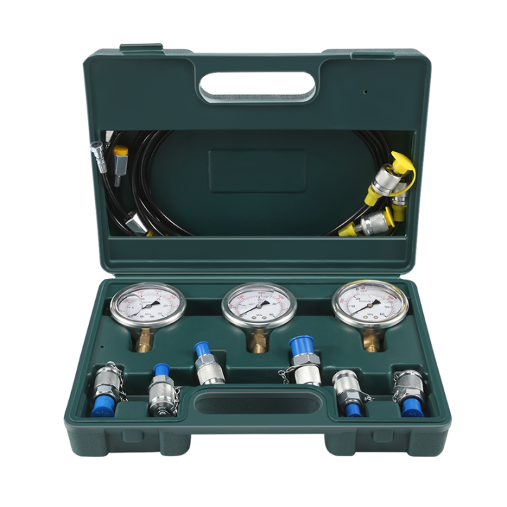 NCANRUI Hydraulic Pressure Guage Excavator Hydraulic Pressure Test Kit With Testing Hose Coupling And Gauge Tools