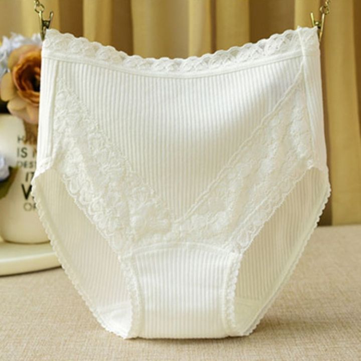 M-4XL%20Larger%20Size%20Women%20High-Waist%20Cotton%20Underwear%20Breathable%20Seamless%20Lace%20Trim%20Comfortable%20Panties%20-%20Image%207
