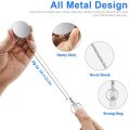 2Pcs Retractable Pull Key Ring ID Badge Lanyard Name Tag Card Holder Recoil Reel Belt Clip. 