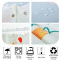 Ocean Underwater World Shower Curtain Starfish Seahorse Bathroom Curtain Home Decor Bath Screen Waterproof Polyester with Hooks.