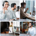 EKSA - H16 Bluetooth 5.2 Headsets, PC Wireless Headphones, AI ENC Mic, 35H Talk Time, with USB Dongle for Office/Call Center.