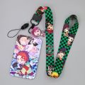 New Demon Slayer Anime Card Cases Card Lanyard Key Lanyard Cosplay Badge ID Cards Holders Neck Straps Keychains Kamado Nezuko. 