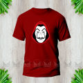 Money Heist Graphic Design T-Shirt Made With Premium Cotton Unisex Round Neck Short Sleeve.