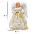 Treetop 12" Angel Figurine Christmas Ornament Lighted Christmas for Cafe.
