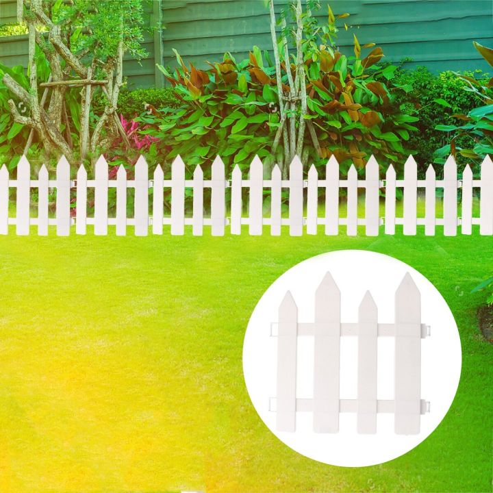14PCS outdoor PVC white fence garden pet decoration cage