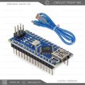 Arduino Nano V3 ATmega328P CH340 USB Development Board with Cable – Compatible with Arduino IDE. 