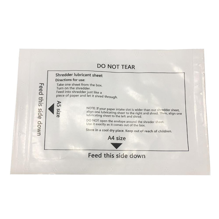 36PCS Paper Shredder Lubricant Sheets Shredder Lubricating Oil Portable Paper Type Lubricating Oil For