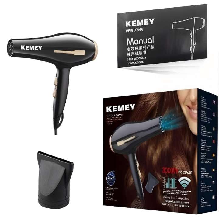 Kemey%20KM-2376/2378%201000W/3000W%20(2%20in%201)%20Powerful%20Professional%20Heavy%20Duty%20Hair%20Dryer%20Black%20-%20Image%203