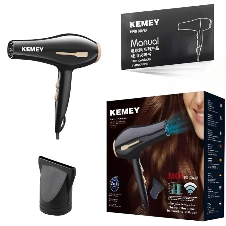 Kemey%20KM-2376%203000W%20(2%20in%201)%20Powerful%20Professional%20Heavy%20Duty%20Hair%20Dryer%20Black%20-%20Image%203