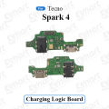 Charging Logic Board For Tecno Spark 4 Charging Port USB Plug PCB Dock Connector Spare parts.