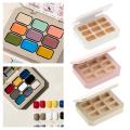 Empty Eyeshadow Box Palette Paint Case with Lid for Eyeshadow Gouache Oil Paint.