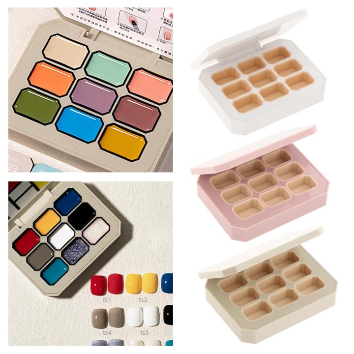 Empty Eyeshadow Box Palette Paint Case with Lid for Eyeshadow Gouache Oil Paint