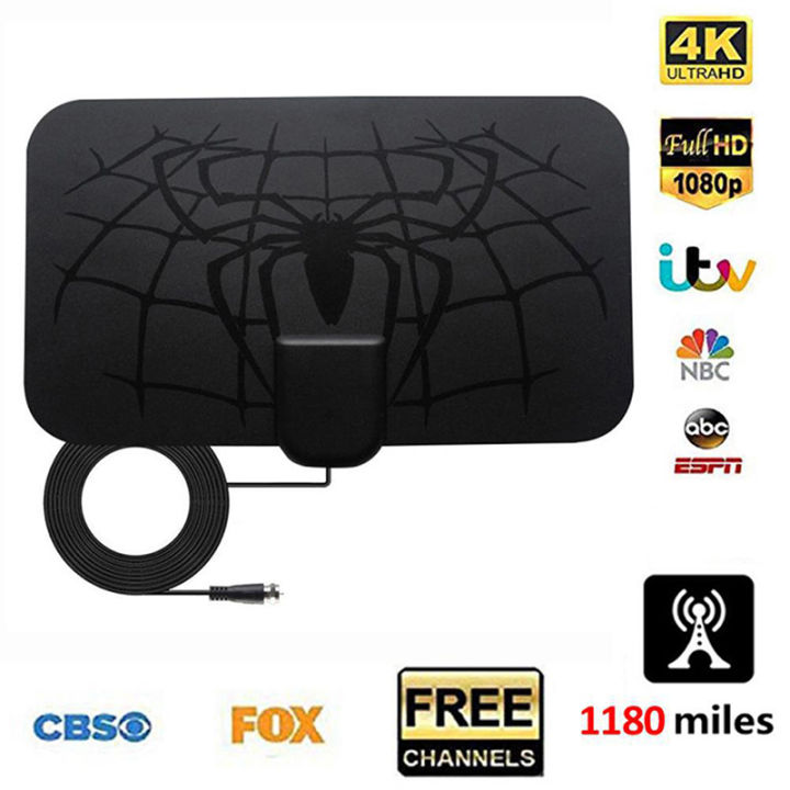 Indoor Digital DVB-T2 TV Antenna 50 Miles Range4K 8k HDTV 1080p Receiver Amplifier Tetuo