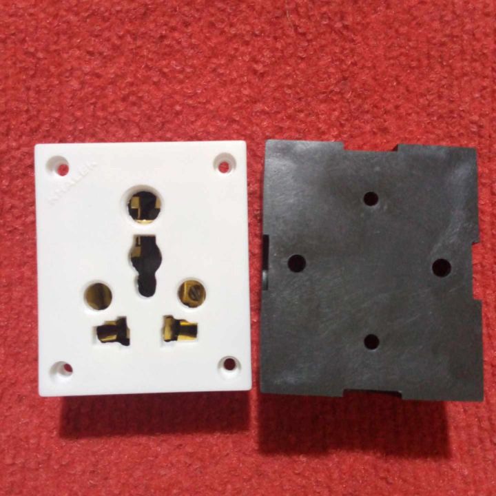 IPS UPS Stabilizer Computer Refrigerator Power Socket AC 250V 15A 6 Pole Combine Socket Universal Plug Socket 6 Pin Combine Switch Socket Electrical Wall Mount Gang Socket