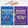 Combo of 2 Books by Alex Hormozi ($100M Leads & $100M Offers). 