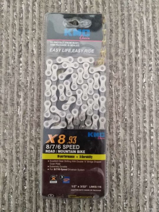 KMC%20X8.93,%206/7/8%20Speed%20Chain%20116%20Links%20Bicycle%20Accessories%20-%20Image%205