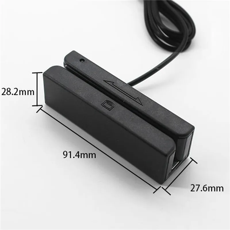 5X MSR90 USB Magnetic Strip Card Reading Machine Card Reader Stripe 3 ...