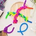 10pcs Monkey Noodle Fidget Toy Stretchy Jelly String Noodle Colorful Autism Sensory Toy for Kid Children Birthday Prize Relaxing. 