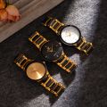 Fashion Men's Minimalist Ultra Thin Watches Business Stainless Steel Mesh Belt Quartz Watch.