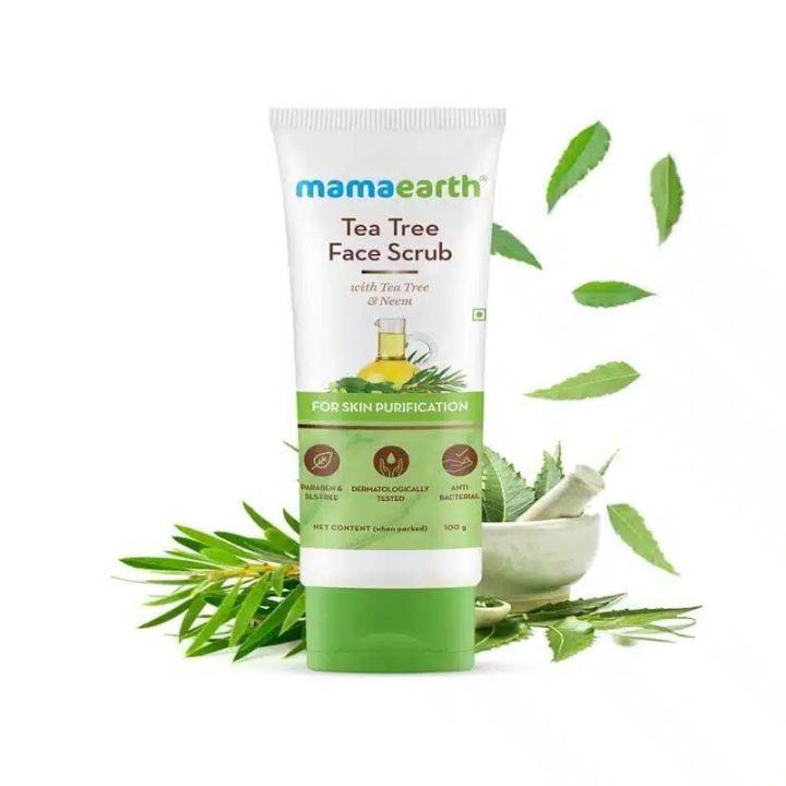 Mamaearth%20Tea%20Tree%20Face%20Scrub%20100gm%20-%20Image%202
