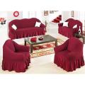 Turkey Elastic Sofa Cover (3Seats+2Seats+1Seats+1Seat) Maroon Color Easybazar Bd. 