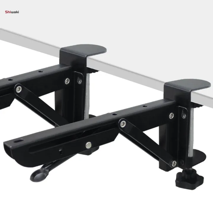 2 Pieces Under Desk Keyboard Tray Adjustable Keyboard Bracket for Computer Elbow Support