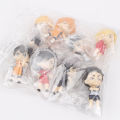 8Pcs/Set Second Generation Haikyuu Volleyball Junior Figure Q Version 7.5cm Shoyo Hinata Sugawara Koushi Wholesale Dolls. 
