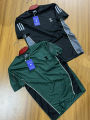 SMUG Premium Contrast T-shirt COMBO - Fabric soft and comfortable - Deep Green, Black.