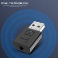 Mini USB Audio Receiver Adapter Bluetooth-compatible 5.0 For Car TV PC Speaker. 