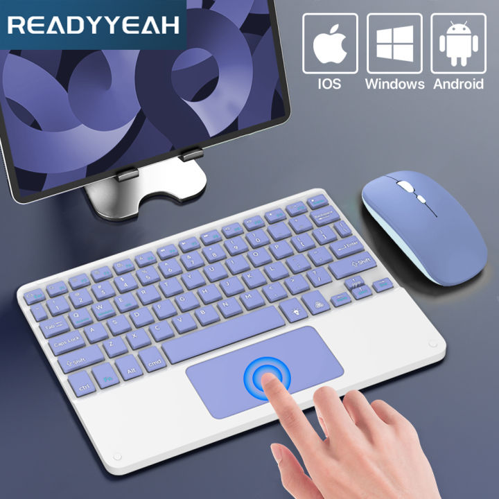 Touchpad Bluetooth Keyboard For Smart Phone PC Computer Laptop