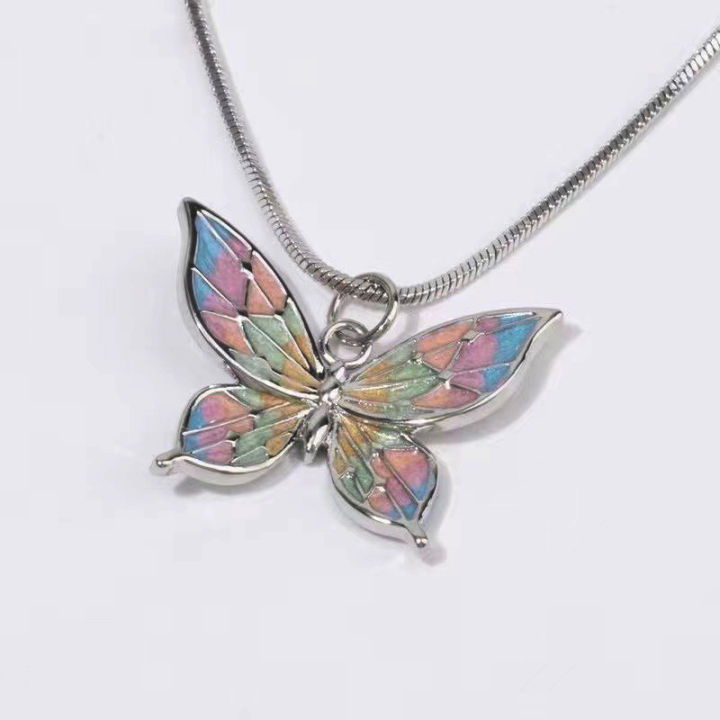Colorful%20Gradient%20Butterfly%20Pendant%20Necklace%20Light%20Luxury%20Simple%20Clavicle%20Chain%20JIJIN%20-%20Image%203