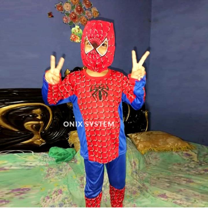 Spiderman Dress Costume For Kids Baby Dress