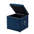 Square Sitting Sofa, Storage Stool Suitable for Bedroom, Living Room and Kitchen,Button Tufted Velvet Square Storage Ottoman with Handle for Living Room & Bedroom.