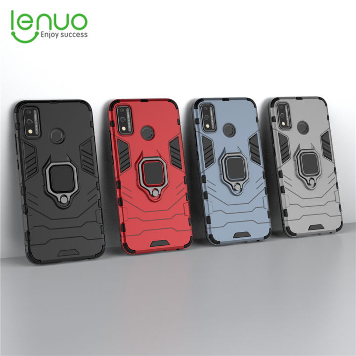 Lenuo%20Phone%20Case%20for%20Huawei%20Honor%209X%20Lite%20Silicone%20PC%20Metal%20Ring%20Holder%20Cover%20-%20Image%203