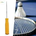 Racket Stringing Tool, Racket String Assistance Puller Pull Wire, Multifunctional Sports Tennis Stringing Machine Tool for Badminton Tennis , Straight Awl. 