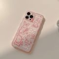 Cute Cartoon Rabbit Animal Phone Case For Iphone 13Pro 7 8 Plus 13ProMax 15 11 12 13 14 Pro Max Mini XR X XSMAX XS Cover Fundas. 