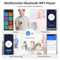 Deelife MP4 with Touch Screen MP 4 MP3 Player Bluetooth 5.0 Music Supports Hebrew.