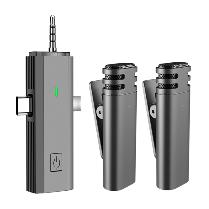 ARELENE Wireless Lavalier Microphone Karaoke Machine System Universal Smart Noise-Reducing Mic Gaming Microphones
