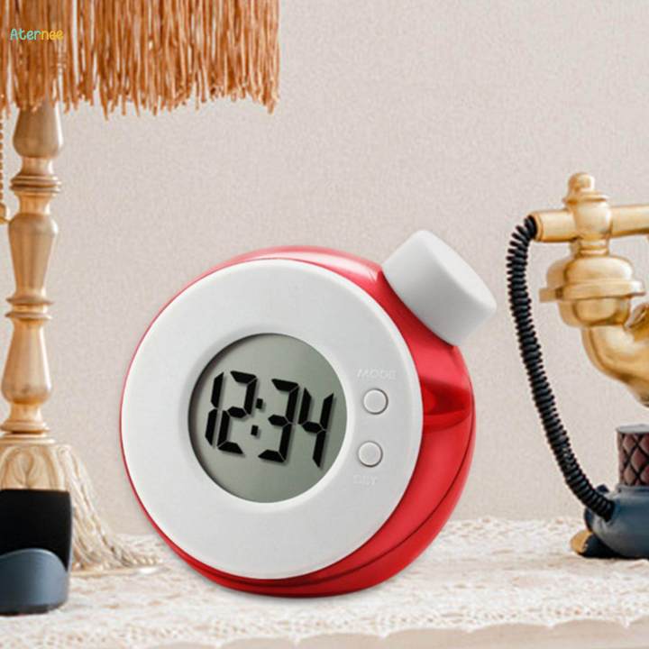 Water Powered Clock Fashioned Digital Clock for Bedside Office Decorative