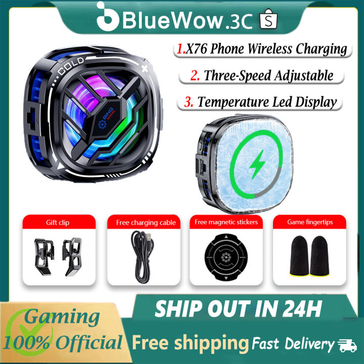%E3%80%90Good-Love%20Store%E3%80%91%EF%BC%88NEW%EF%BC%89BlueWow%20X76Pro%20Latest%20Wireless%20Charging%20Semiconductor%20Mobile%20Phone%20Radiator%20With%20Three%20Adjustable%20Speeds%20Digital%20Temperature%20Display%20Magnetic%20Suction%20and%20Back%20Clip%20Dual%20Fixation%20Mobile%20Phone%20Radiator%20-%20Image%203