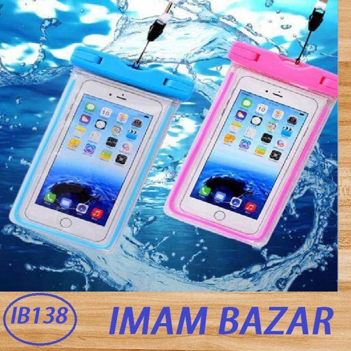 Transparent Luminous pvc waterproof bag for mobile phone Daraz