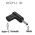 DC 5.5x2.1 5V 9V 12V USB C PD to DC Power Connector Universal Cable for USB RouterType C to DC Jack Plug Adapter Converte head. 