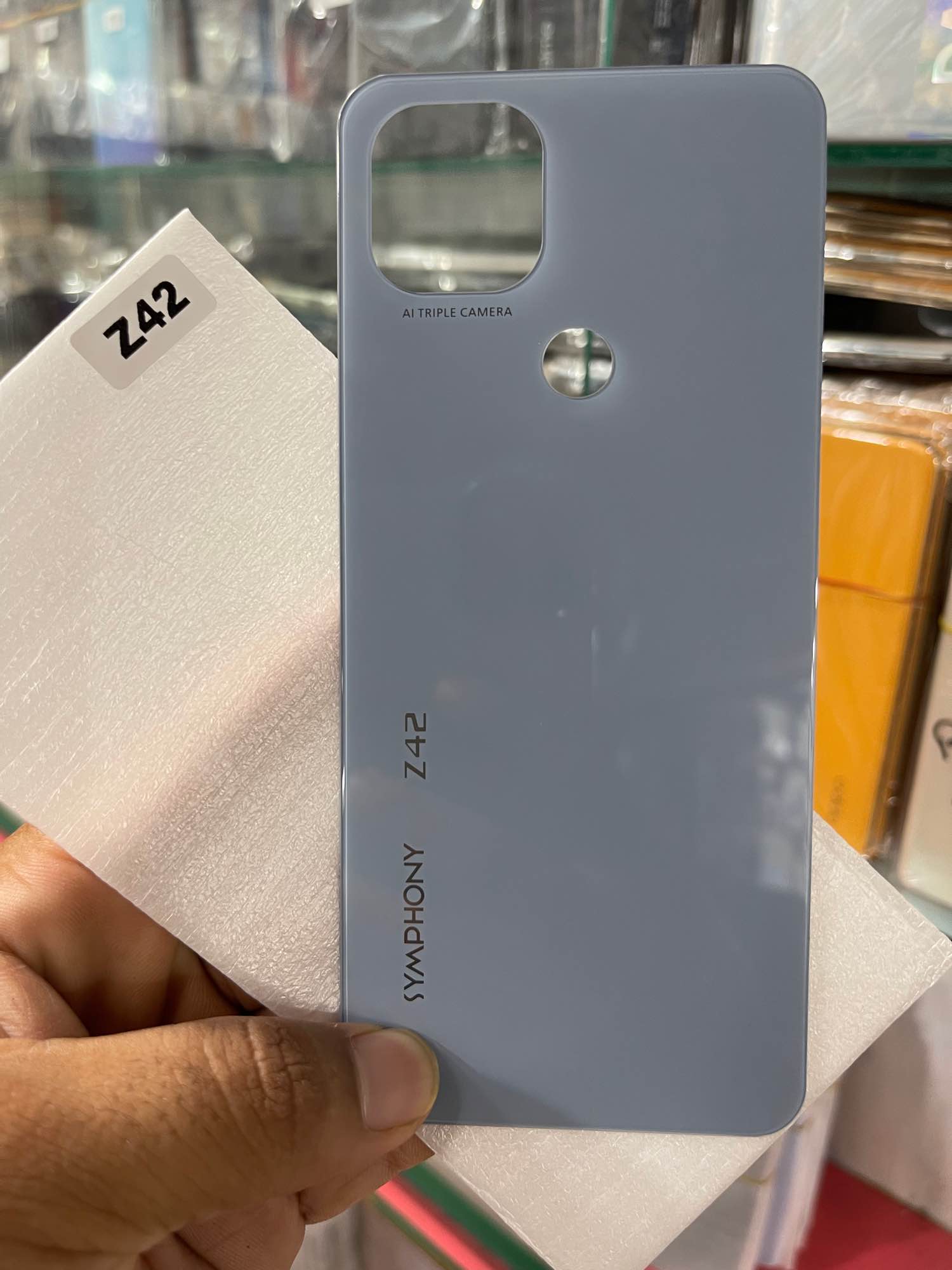 Replacement Backshell Glass Panel for Symphony Z42 Battery Back Door Housing