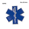 Colorful Star of Life Nursing Ambulance Lapel Pin Badge Pin EMT EMS Blue Enamel Pins Brooch Badges XY0573. 