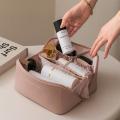 Large Travel Cosmetic Bag for Women Leather Makeup Organizer Female Toiletry Kit Bags Make Up Case Storage Pouch Luxury Lady Box.