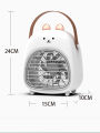 USBSpray Electric Fan Wholesale Rechargeable Humidified Mini Portable Bunny Cooling Desktop Small Fan. 