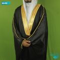 Black Color Comfortable  Imam Dress Aabakaba Thobe For Men -  Arab AbaKaba, Mishlah, Bisht - Arab Fashion, Secrets Behind Arab Fashion, Traditional Bedding Dress. 