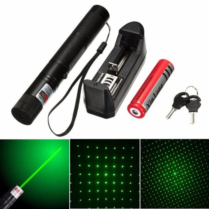 Green Rechargeable Laser Pointer Laser light Adjustable Focus