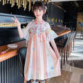 Hanfu Girls' Summer New Baby Chinese Super Immortal Chest length Ru Skirt Children's Clothing Ethnic Style Dress. 